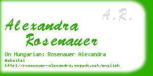 alexandra rosenauer business card